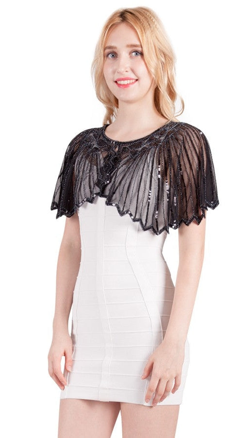 Miss Anne 13378 Beaded Cape