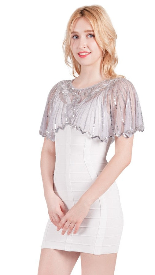 Miss Anne 13378 Beaded Cape