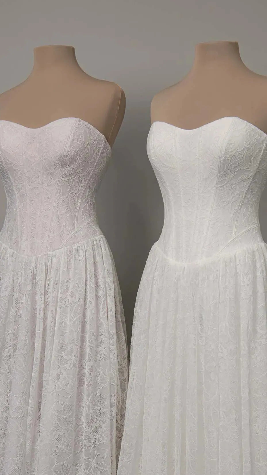 Allover Lace A-Line Wedding Gown with Sweetheart Neckline and Scalloped Train SY8341