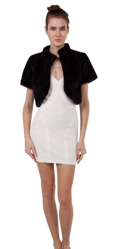 Miss Anne 13504 Short Sleeve Fur