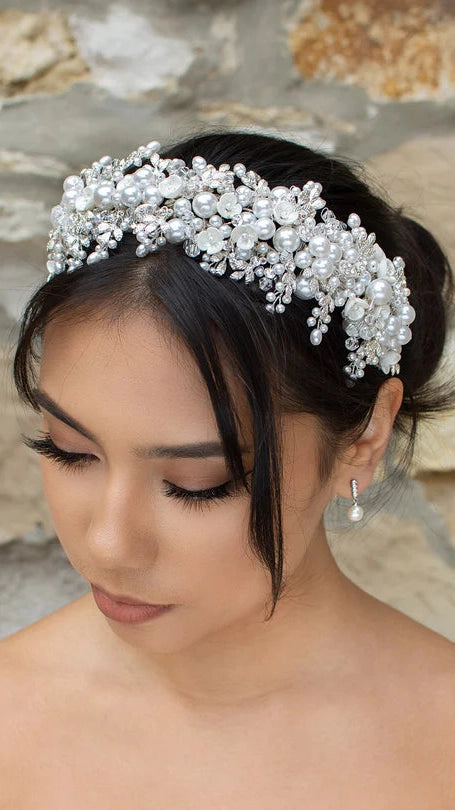 Suzanna Wide Pearl Headband