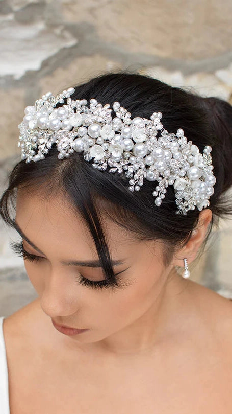 Suzanna Wide Pearl Headband