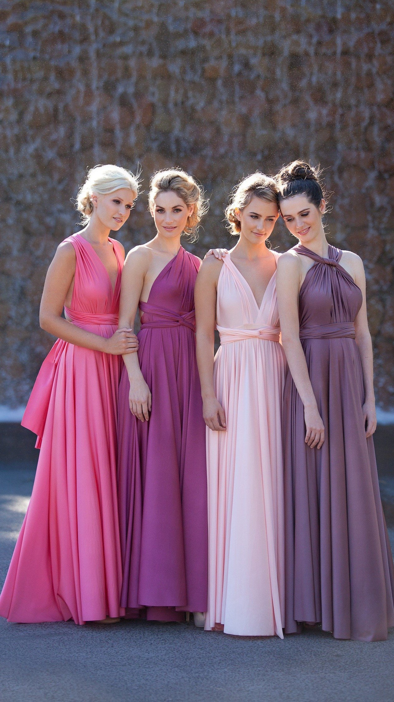 Multi wrap shop bridesmaid dress