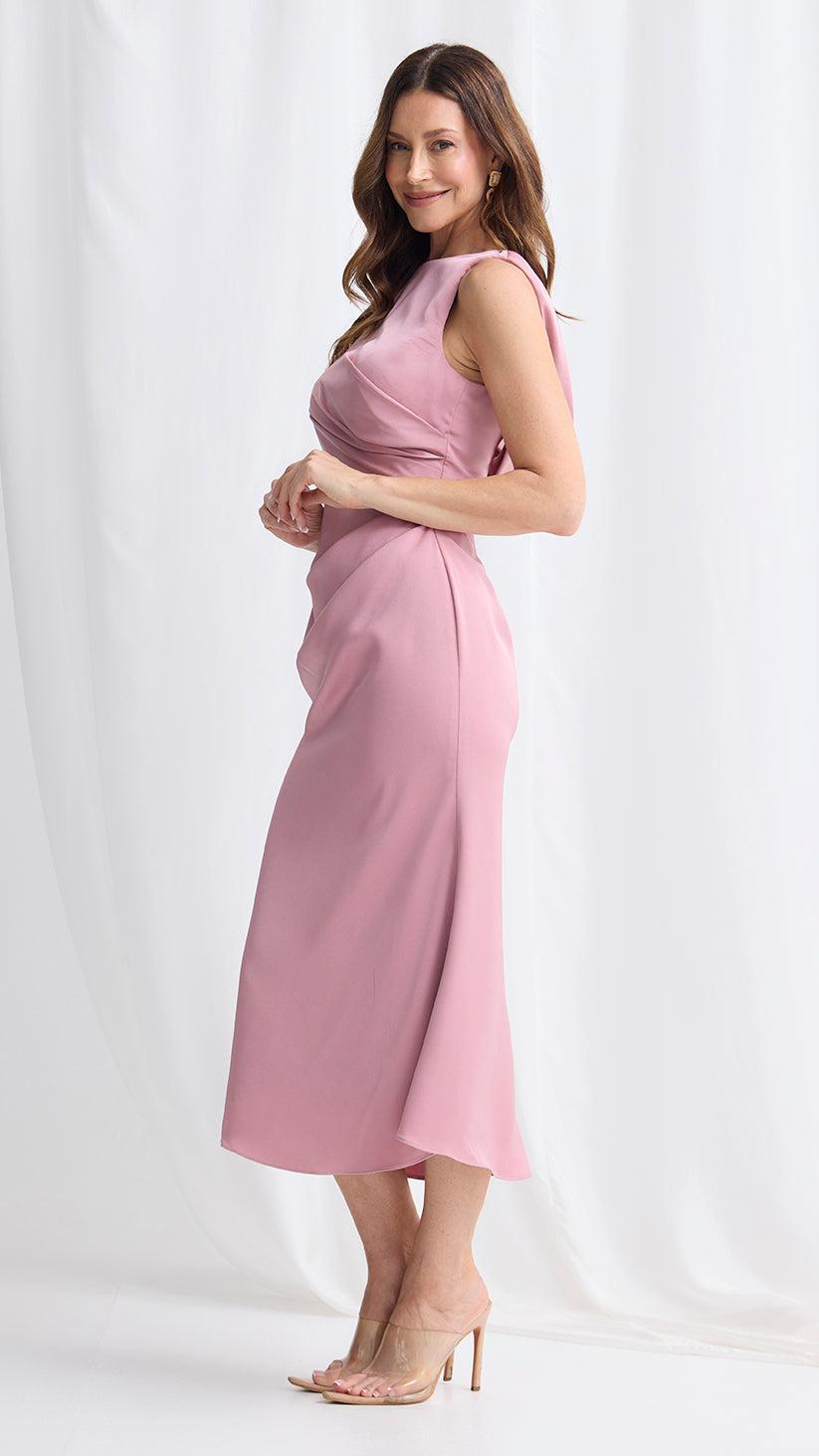 Trellis Lane Alison Satin Midi