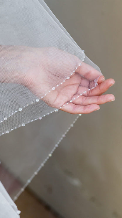 Pippa 98 inch 2 tier veil