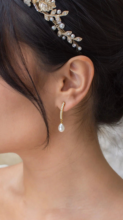 Audelia Long Drop Earring
