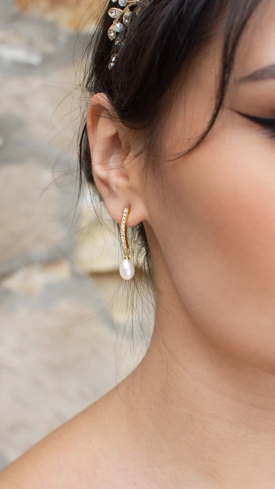 Audelia Long Drop Earring