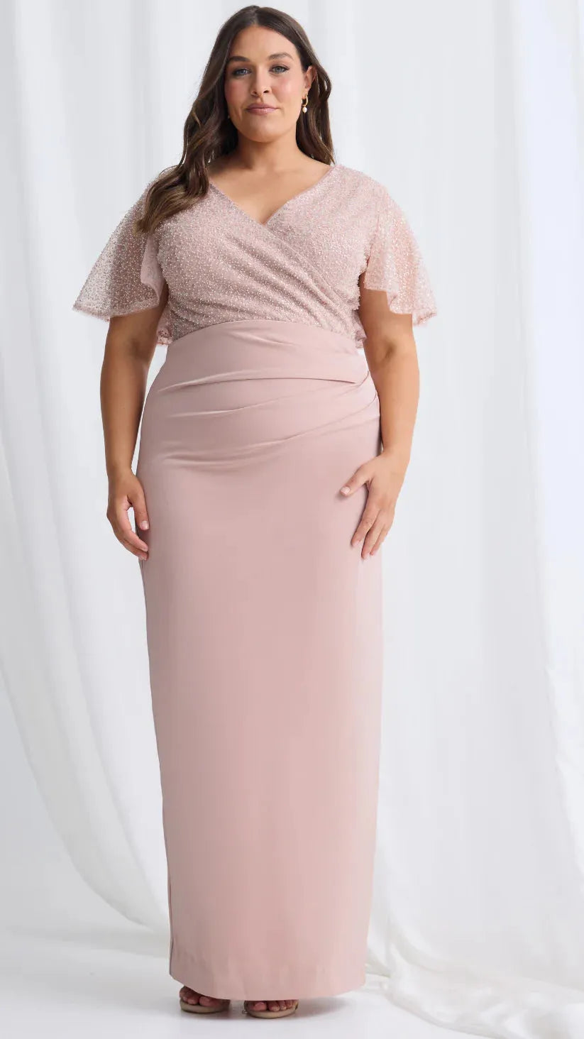 Joyce Beaded Pencil Dress