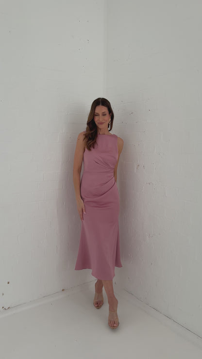 Trellis Lane Alison Satin Midi