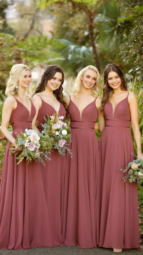 Sorella Vita 9306 Bridesmaid Dress with Double Banded Waist