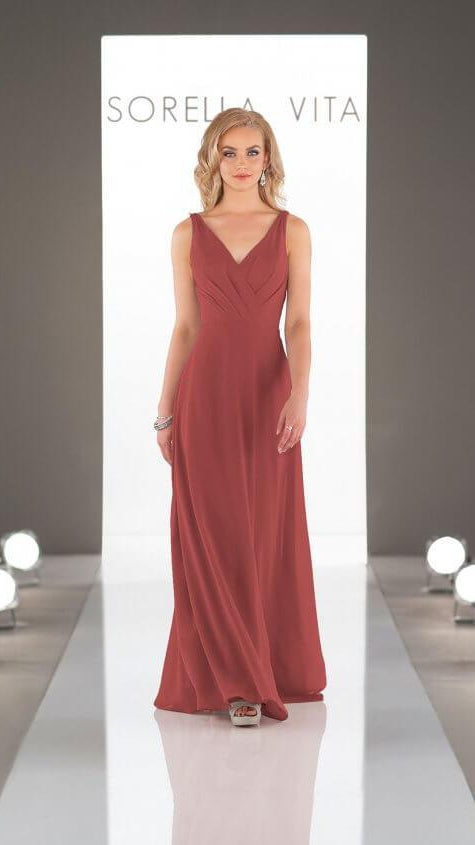 Romantic Grecian Bridesmaid 9072