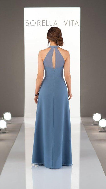 Sassy Bridesmaid Dress with Halter Neckline Sorella Vita 9224 South Coast Brides Sassy Bridesmaid Dress with Halter Neckline Sorella Vita 9224 South Coast Brides