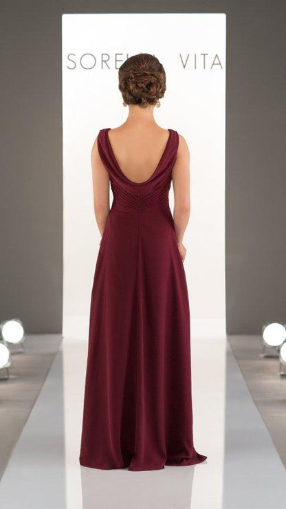 Sorella Vita 8932 Classic Chiffon V-Neck dress