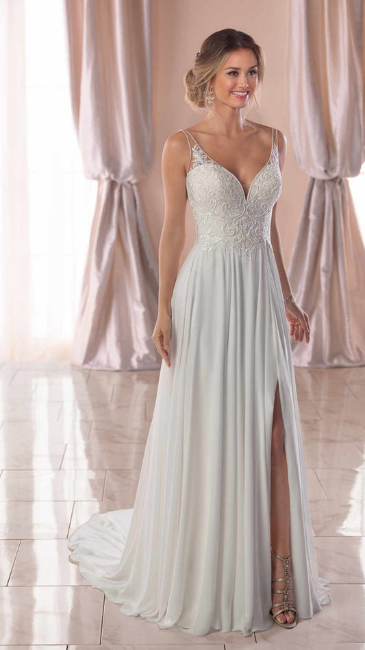Stella York Casual Wedding Dress with Beaded Bodice 6717