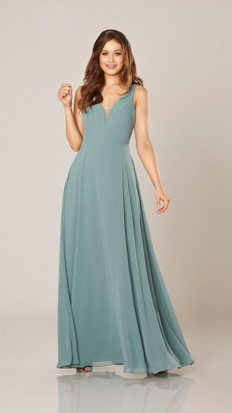 Formal Bridesmaid Dress with Open Back 9320