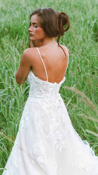 Stella York 7404 Shimmering A-Line Wedding Dress