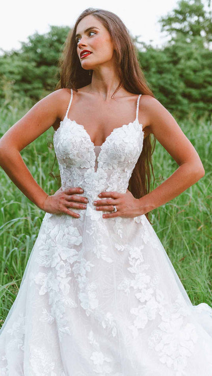 Stella York 7404 Shimmering A-Line Wedding Dress