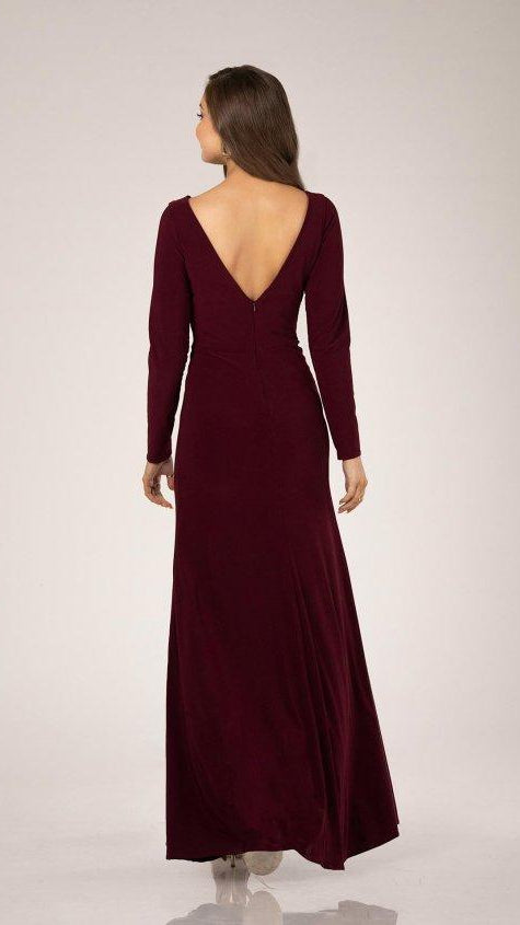 Long Sleeved Bridesmaid Gown 9380
