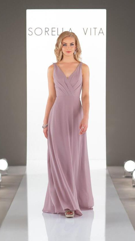 Romantic Grecian Bridesmaid 9072