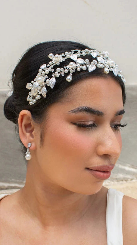 Betty Pearl Navette Drop Earring