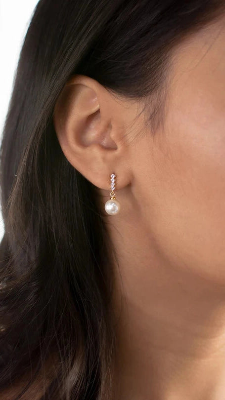 Colette Small Pearl Drop Earring