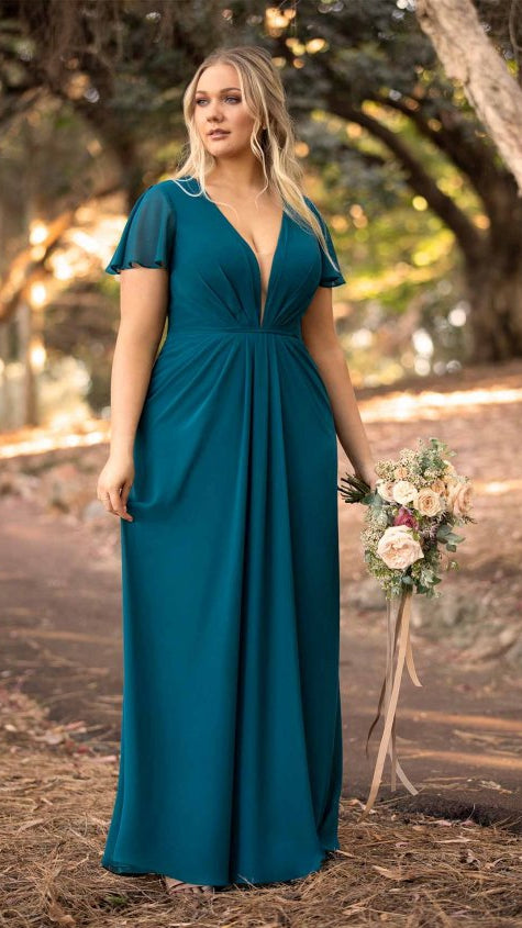 Sorella Vita 9458 Flutter Sleeve Bridesmaid Dress