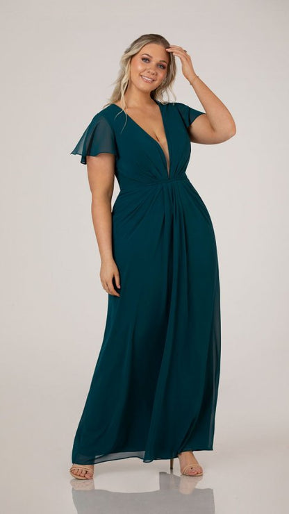 Sorella Vita 9458 Flutter Sleeve Bridesmaid Dress