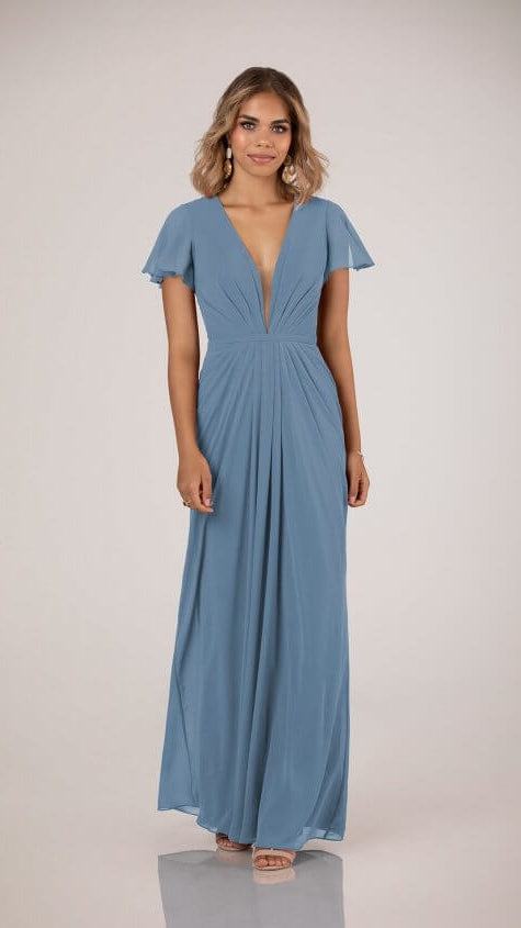 Sorella Vita 9458 Flutter Sleeve Bridesmaid Dress – South Coast Brides