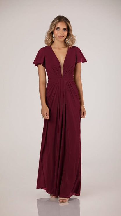 Sorella Vita 9458 Flutter Sleeve Bridesmaid Dress