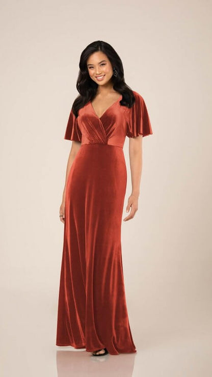 Sorella Vita 9658 Velvet Bridesmaid Dress