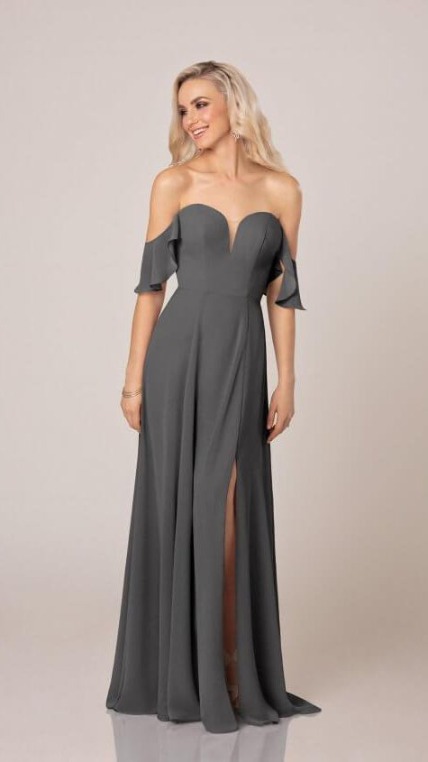 Romantic Off-Shoulder Bridesmaid Dress - Sorella Vita 9298