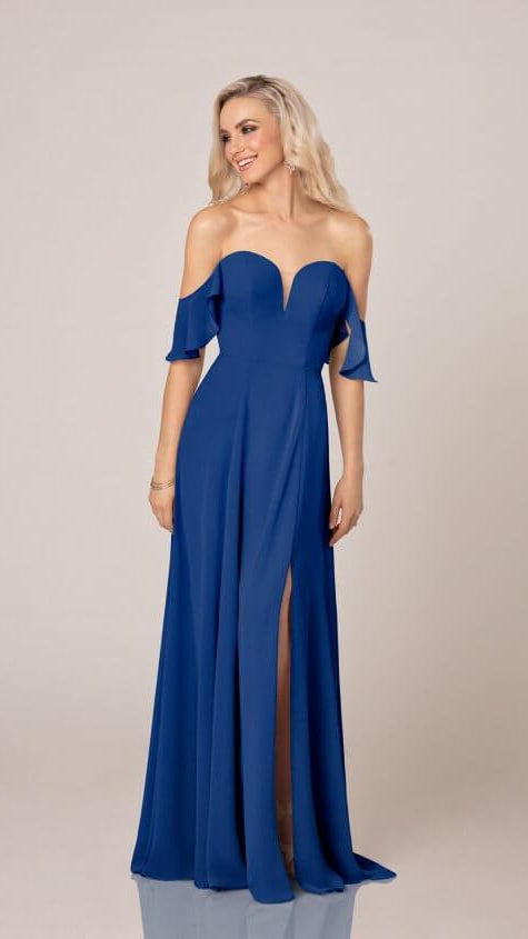 Romantic Off-Shoulder Bridesmaid Dress - Sorella Vita 9298