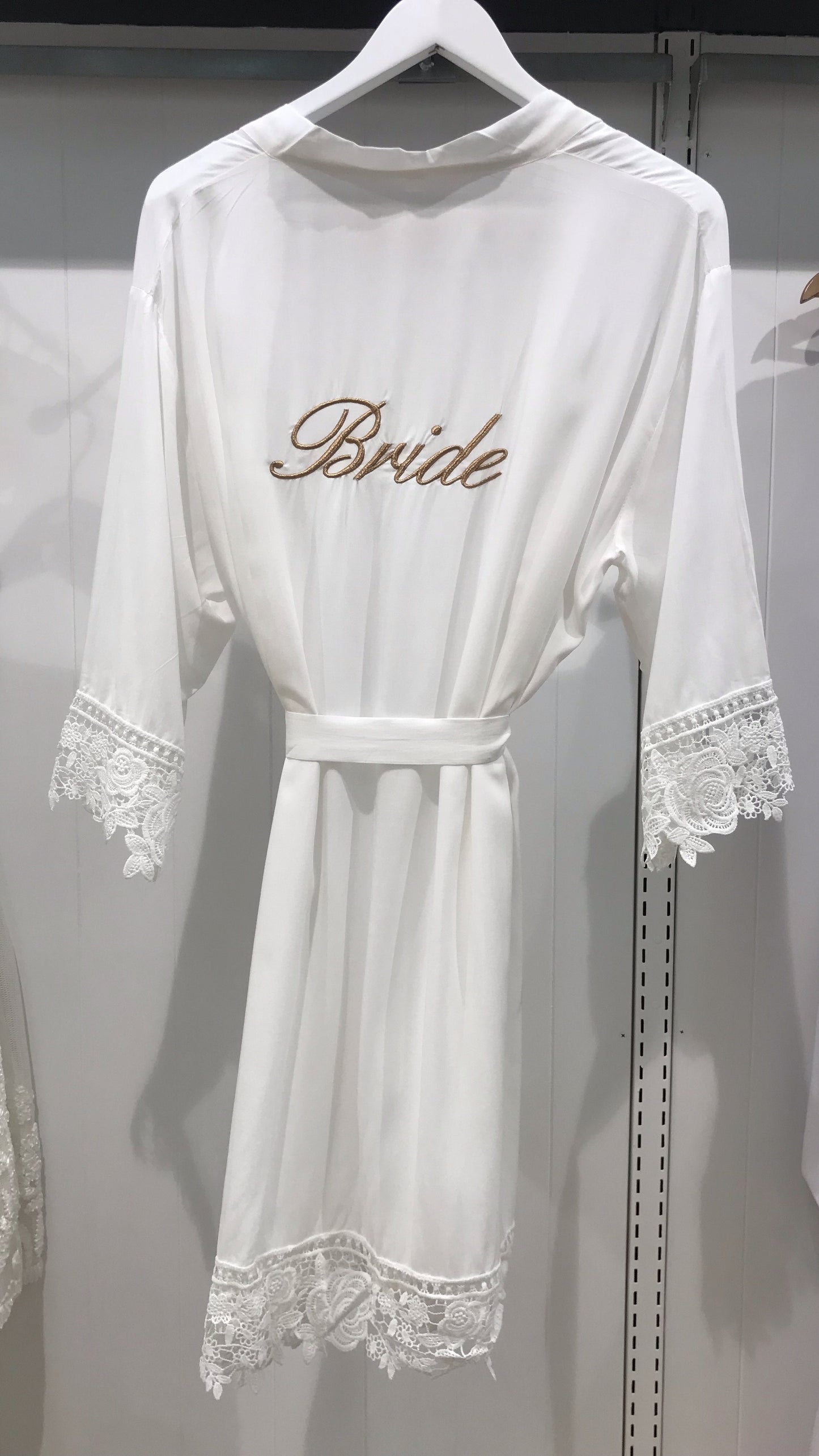 Embroidered Bride Robe