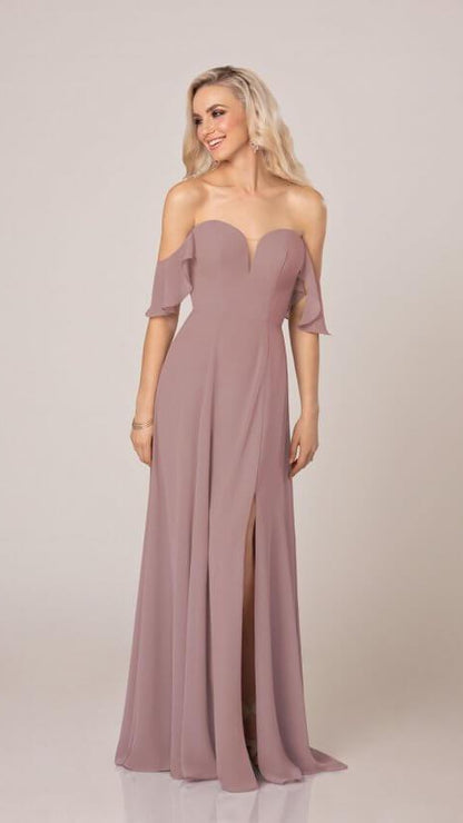 Romantic Off-Shoulder Bridesmaid Dress - Sorella Vita 9298