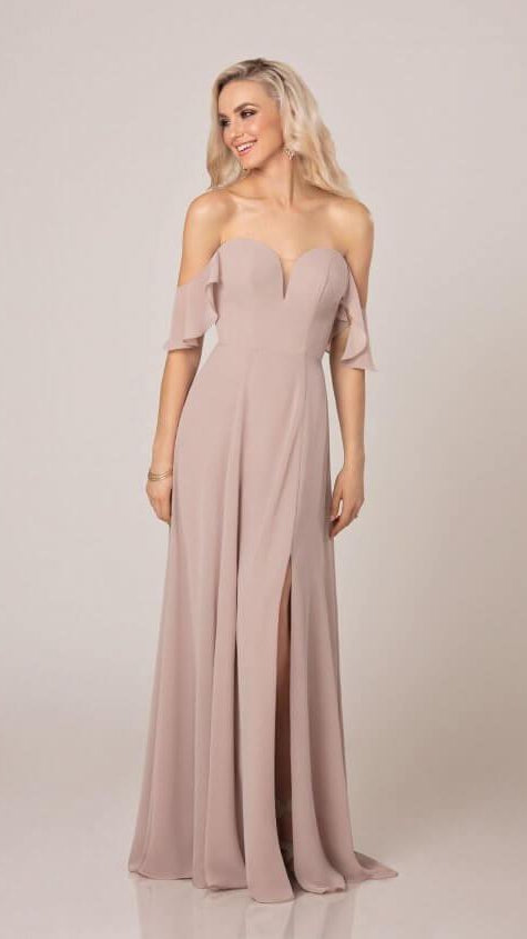 Romantic Off-Shoulder Bridesmaid Dress - Sorella Vita 9298